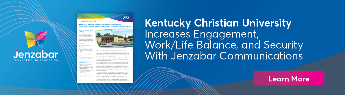 Kentucky Christian University (KCU) and Jenzabar Communications