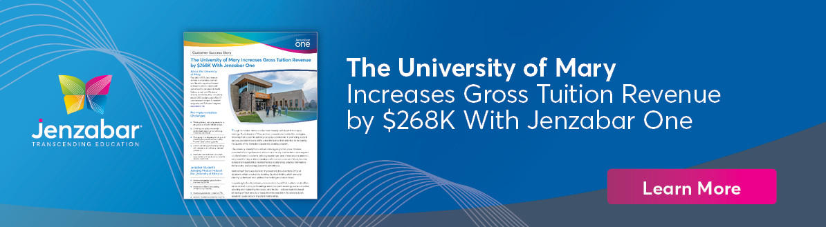 The University of Mary Increases Gross Tuition Revenue by $268K With Jenzabar One